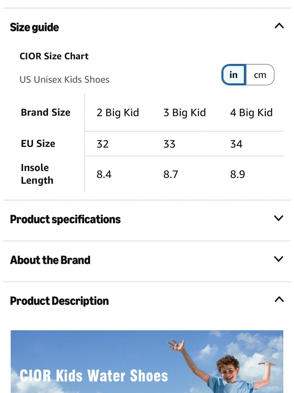 Kids Navy and Orange Slip-On Water Shoes